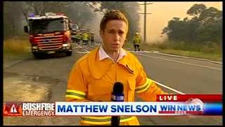 WIN 9 News 23 10 2013 Part 1 Blue Mountains Bushfire Emergency from 17 10 2013 to 29 10 2013