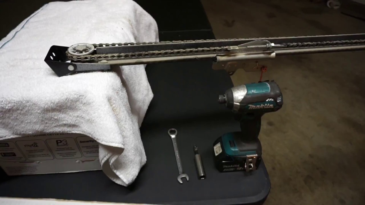 Replacing The Trolley On A Chain Drive Garage Door Opener Youtube
