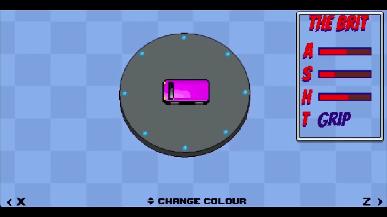 car select screen progress