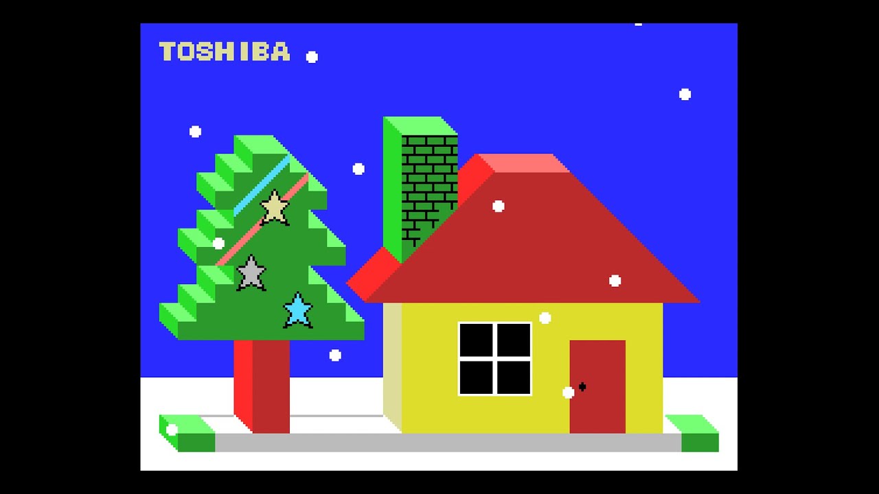 MSX Demo: Merry X'Mas. Christmas (1987 Toshiba) - YouTube