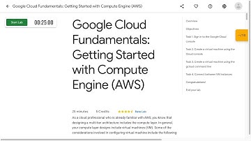 Google Cloud Fundamentals: Getting Started with Compute Engine AWS