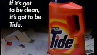 1989 Tide Liquid Detergent "Letter" TV Commercial