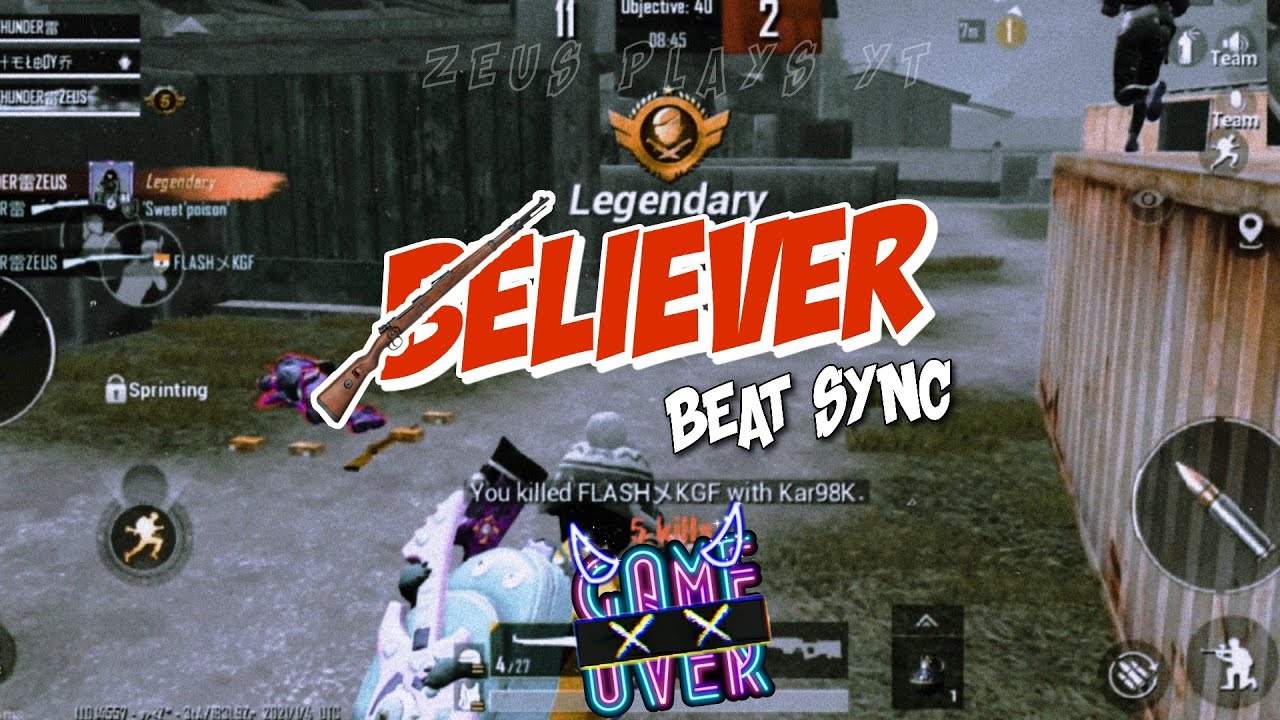 BELIEVER BEAT SYNC MONTAGE | ZEUS PLAYS YT