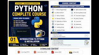Python Tutorial for Beginners | Lecture 1 | Introduction to Python & Installation | Complete Python