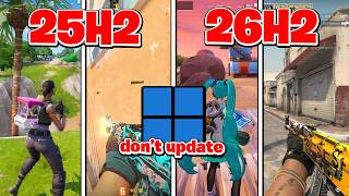 Don’t Update to Windows 11 26H2 Until You See This Benchmark (25H2 vs 26H2)