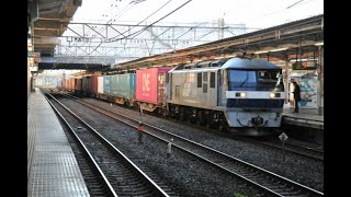 【Japan Railway】EF210-150牽引 海上コンテナ輸送  4072レ マゼンダONE(45&42)・TS LINE(MAGU)・小WANHAI・小COSCO積載