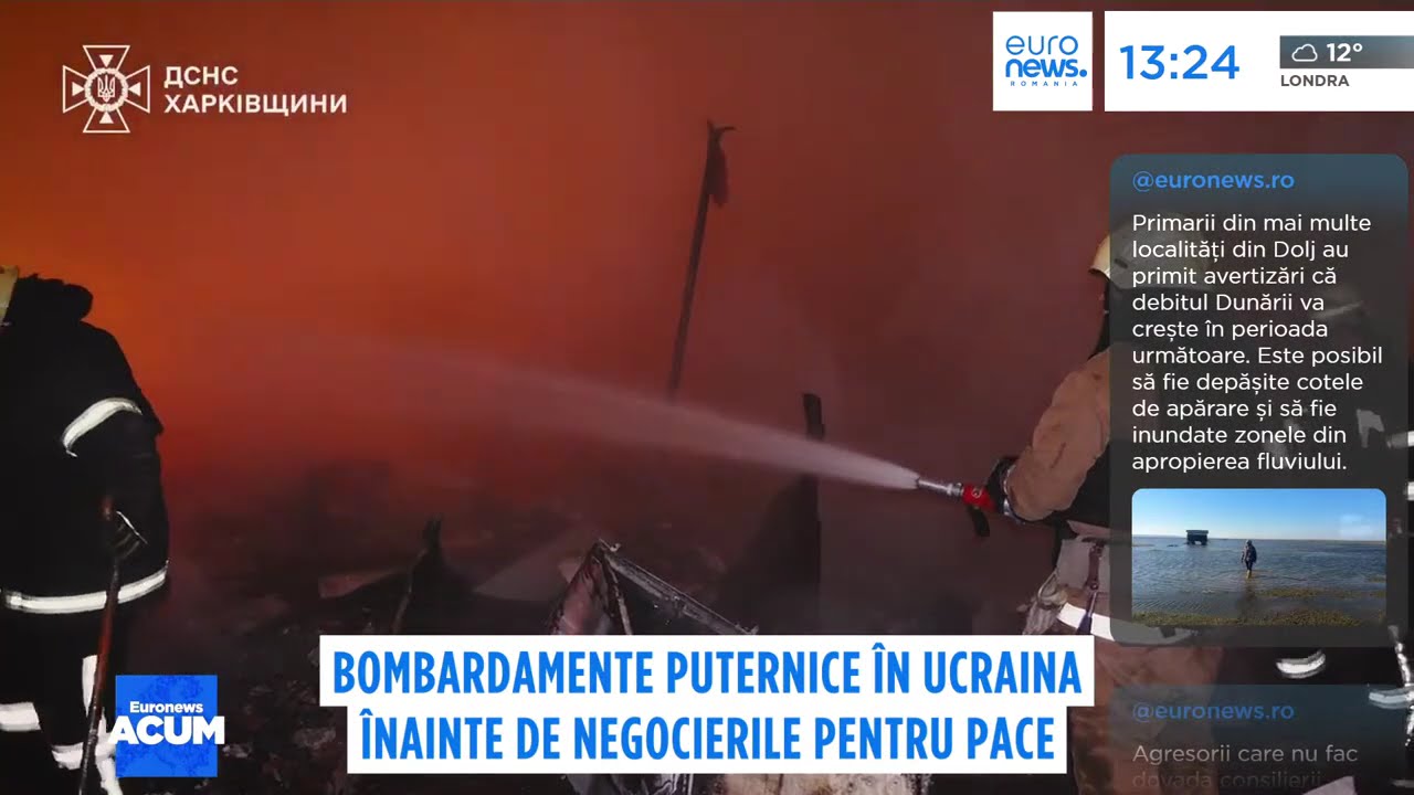 Rusia a bombardat Ucraina cu drone și rachete, când la Geneva sunt negocieri Kiev-Washington