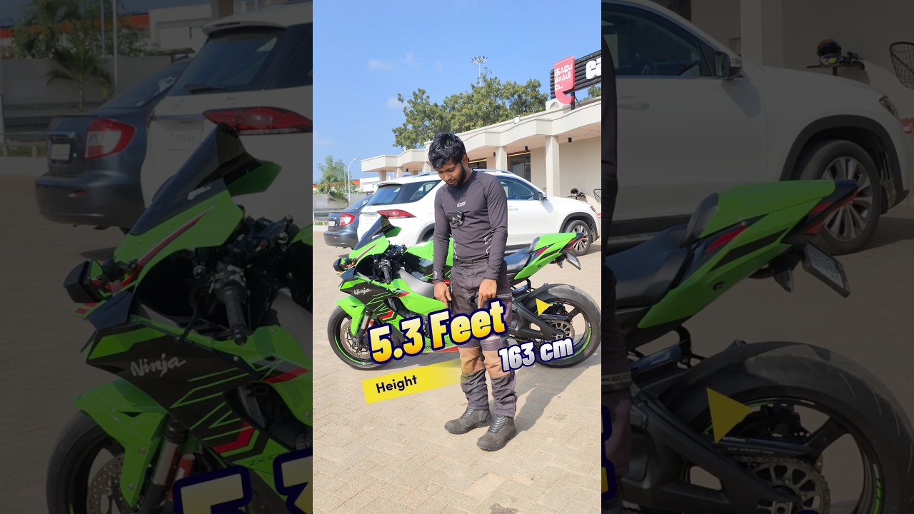 Zx10r Seat Height Test #zx10r #kawasaki #trending #blubee #bikers