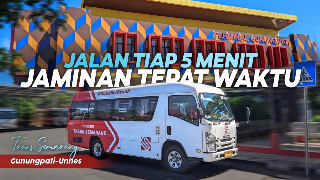 NAIK JETBUS 3+ MC DARI TERMINAL YANG NYAMAN‼️ Trans Semarang Feeder 4A Gunungpati - Unnes