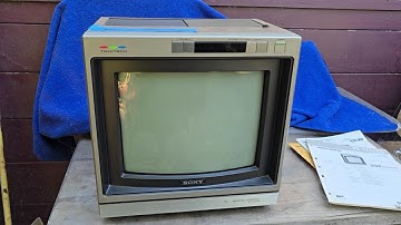 1984 Sony Trinitron KV1222 Vertical Deflection Repair Vintage Color Television TV TC