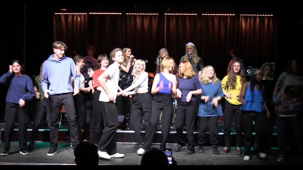 Konsert med klass 9F, Kvarnbyskolan januari 2022