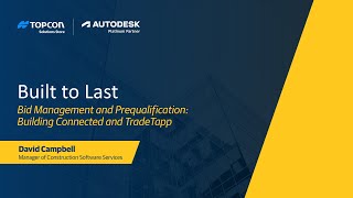 Bid Management and Prequalification: Building Connected and TradeTapp Webinar