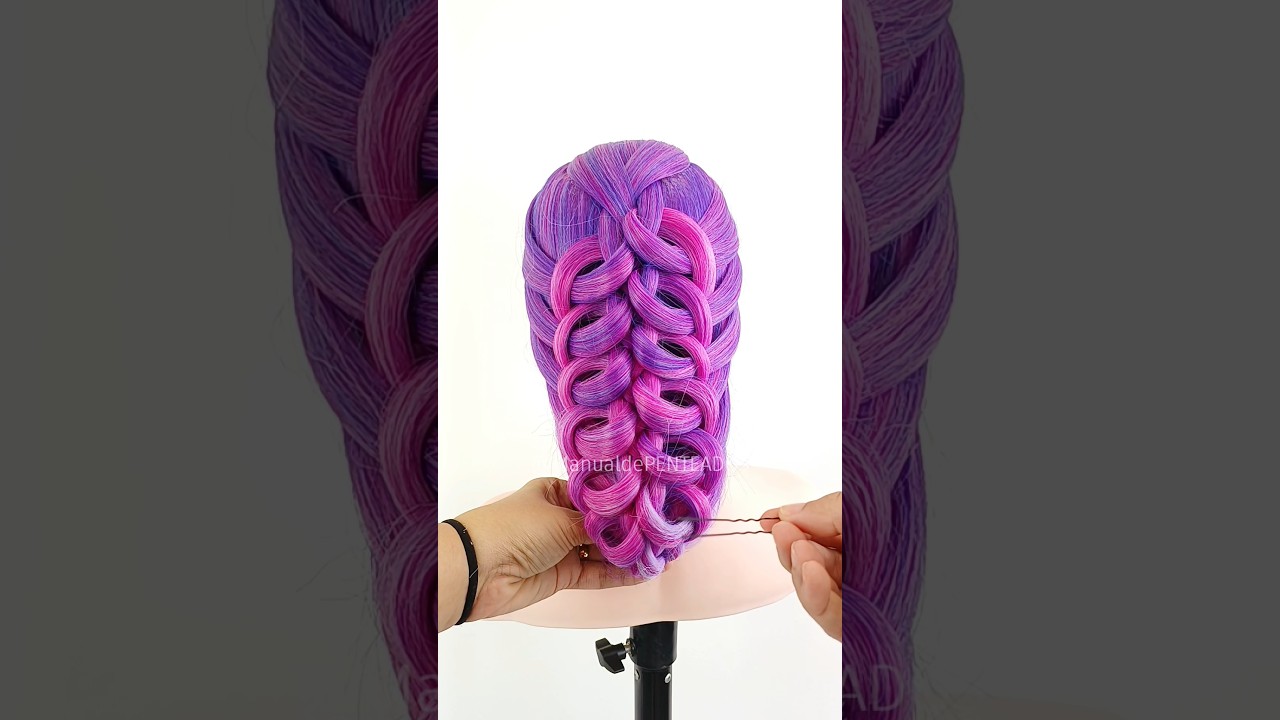 Easy hairstyle for girls 🎀 #braids #beauty #hair #viral #hairstyles