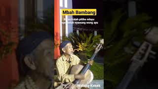 Mbah Bambang - Walang Kekek