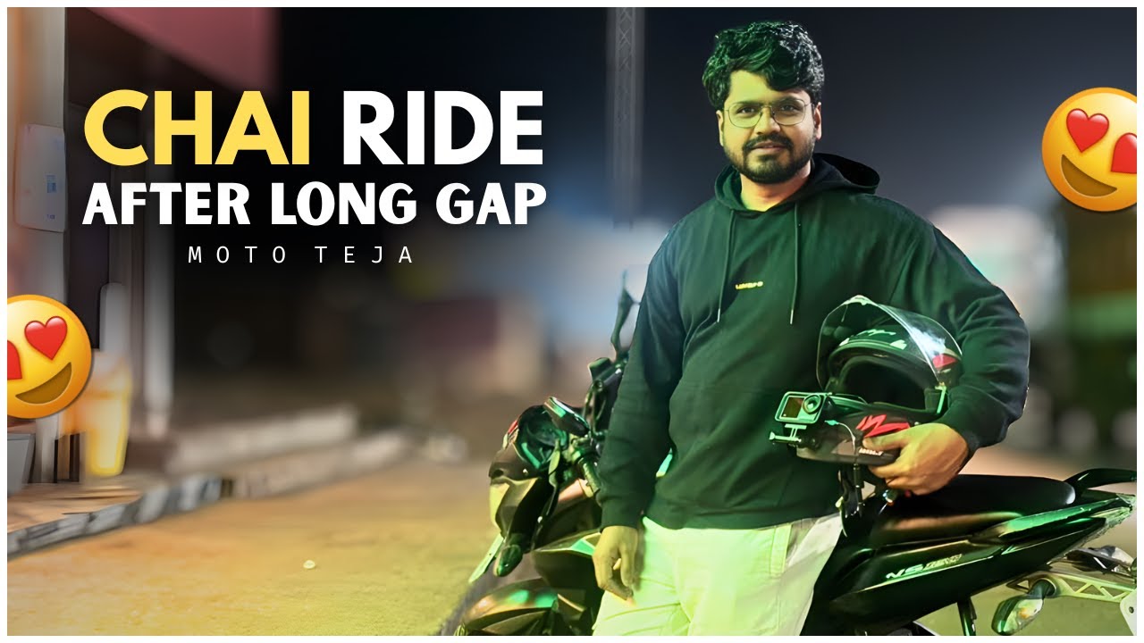 Chai Ride After a Long Gap | Weekend ride | చాల రోజులు తర్వత టీ రైడ్ కి వెళ్ళా | Telugu Moto Vlogs