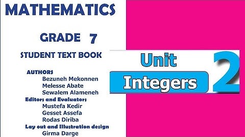 Ethiopian Grade 7 Maths Unit 2 p_1 Numbers