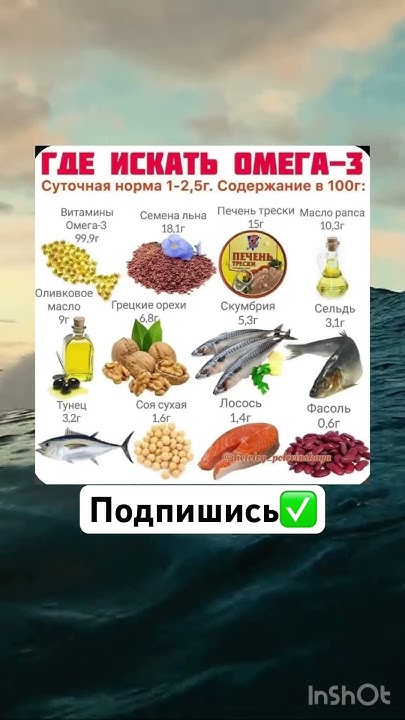 Омега -3 где искать ? - YouTube