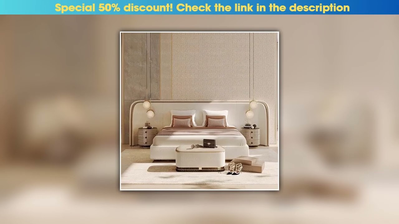 Editor’s Choice Double Modern Bed King Size Luxury Children Massage Girls Bed Multifunctional Europ