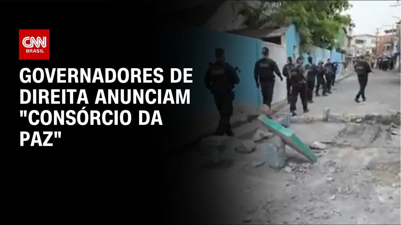 Governadores de direita anunciam "Consórcio da Paz" após megaoperação no RJ | CNN NOVO DIA