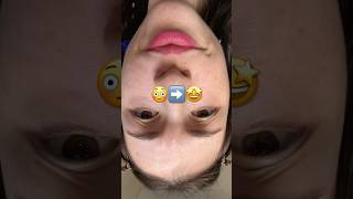 UPSIDE DOWN makeup transition🤩