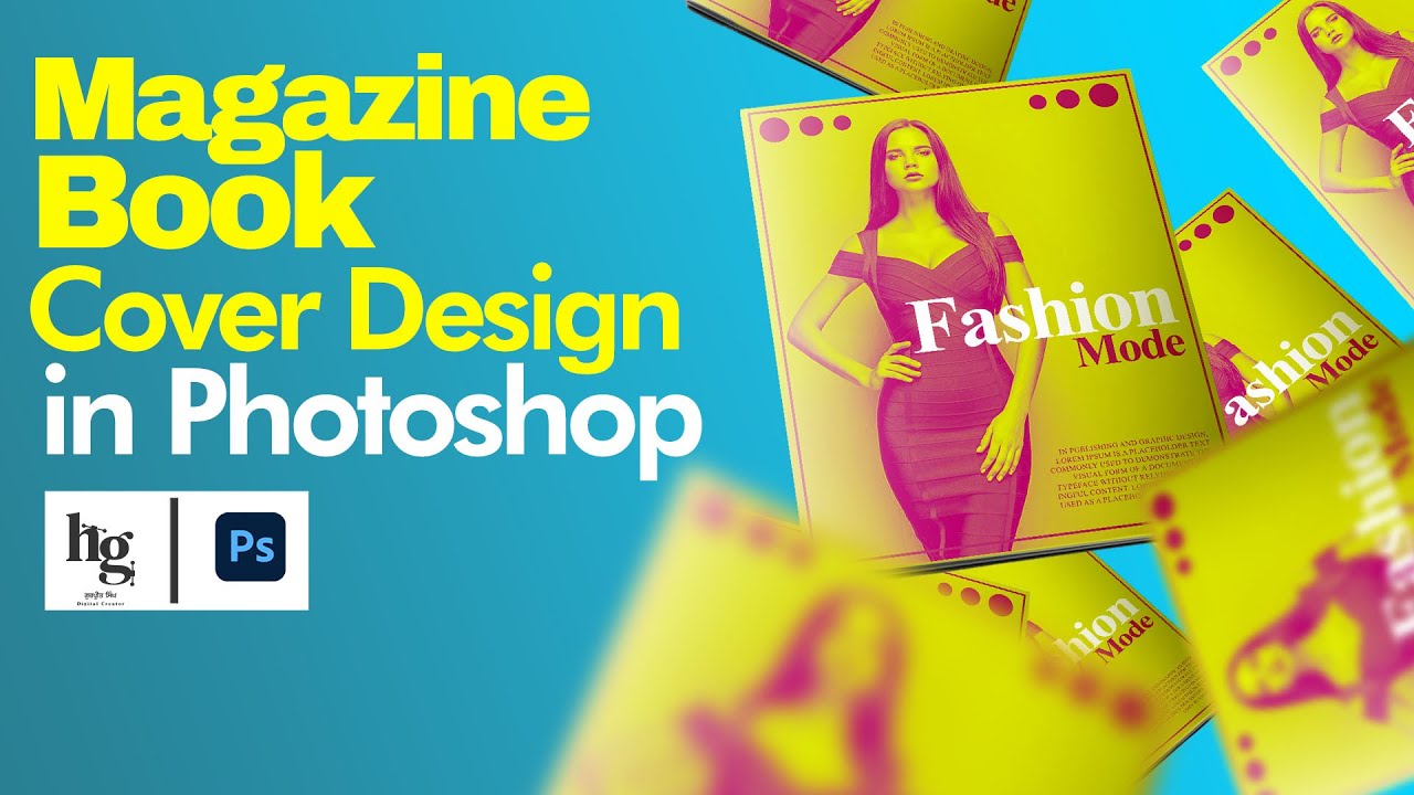 MAGAZINE | BOOK COVER DESIGN IN PHOTOSHOP | ADOBE PHOTOSHOP |  @horizongurprit