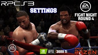 RPCS3 v0.0.25 |  Fight Night Round 4 , Ingame settings  | PS3 Emulator Settings Game