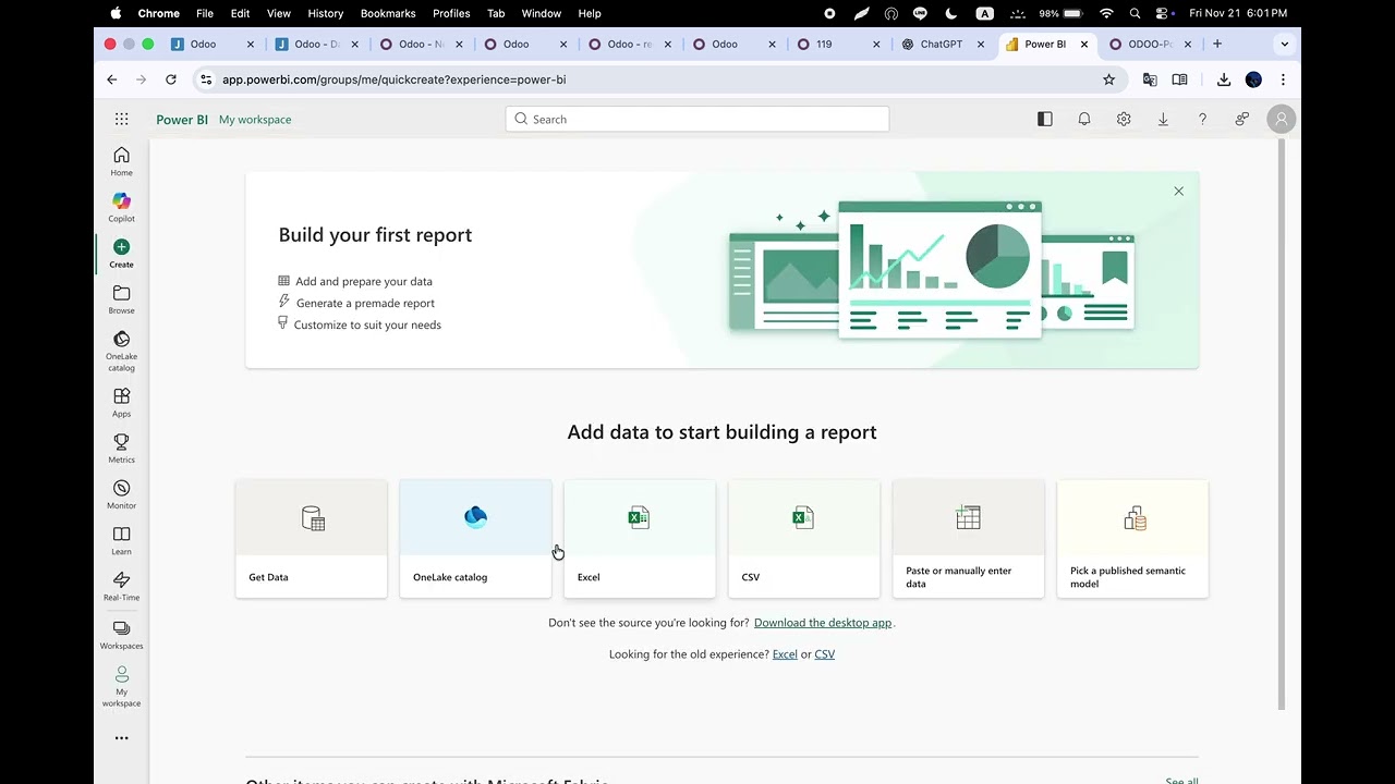 READY MADE ODOO - POWER BI CONNECTOR (WEB API)