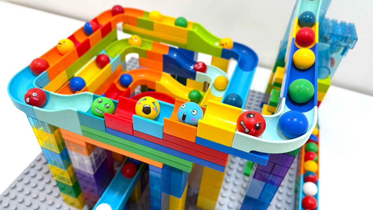 INSANE LEGO Duplo Marble Run ASMR ☆ High Elevator Race & Mega Spiral Loop