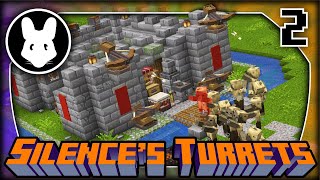 Base defense with Silence's Turrets! Part 2 of 2 - Minecraft 1.20+ Bit-By-Bit
