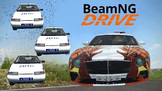 Flatbed Truck McQueen | Transportation with Truck - Pothole vs Car # | BeamNG.Drive Gameplay