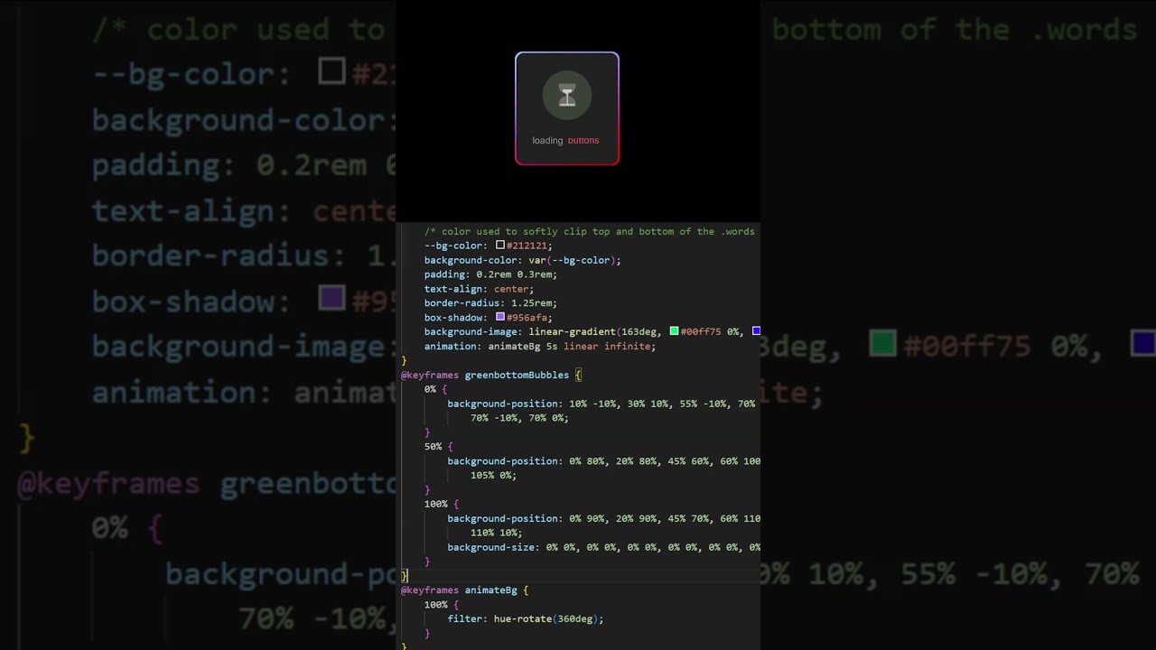 Sand Clock Loader Animation HTML CSS 