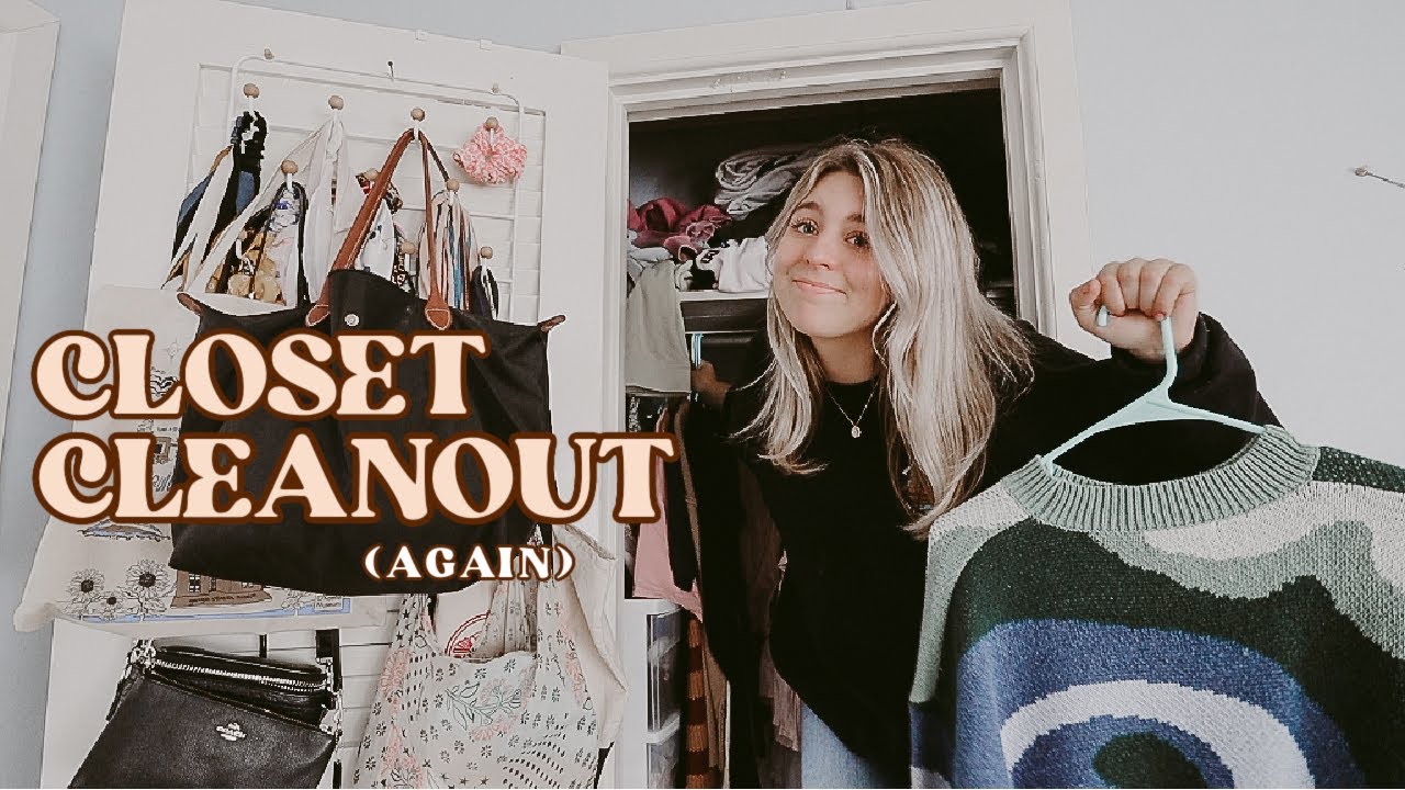 ANOTHER CLOSET CLEAN OUT // organizing, donating, and trying on my ...