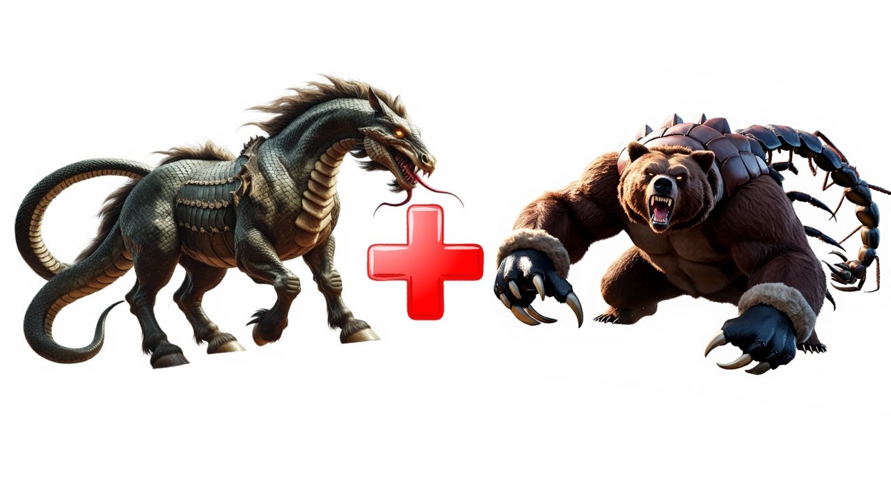Bear + horse = monsters. The most dangerous animal hybrids. Animation