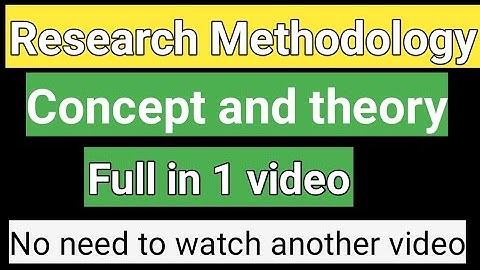 Research methodology (Full) in 1 video | Marathon | NTA | UGC | NET