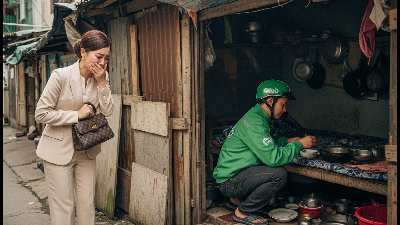 Nữ tỷ phú âm thầm đi theo Anh xe ôm về căn lều nát, để rồi khóc nghẹn trước sự thật