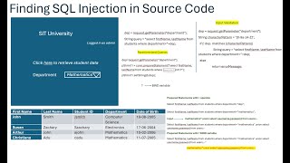 Finding SQL Injection in Source Code