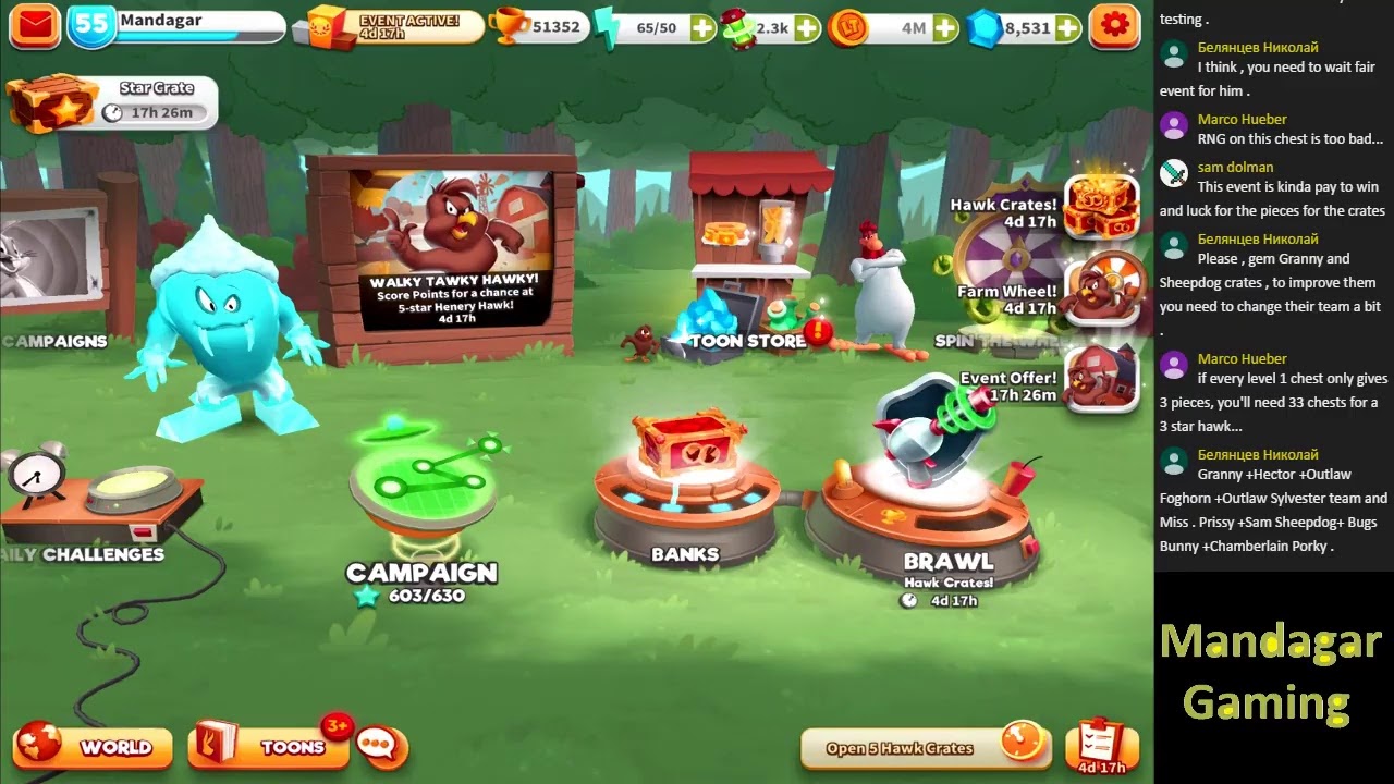 Gaming with Mandagar Live Stream #51 Random Games - Henery Hawk