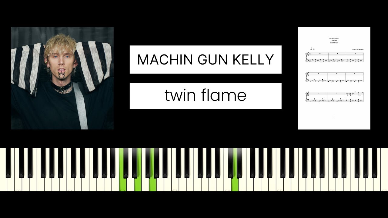 Machine Gun Kelly - twin flame (BEST PIANO TUTORIAL & COVER) - YouTube
