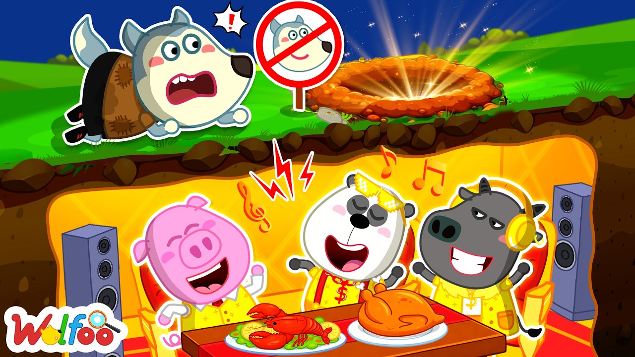 Bufo Built a Biggest SECRET Room Underground - Sharing is Caring | Wolfoo Cartoon for Kids