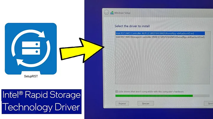 How To Extracting Intel RST (VMD) Drivers from SetupRST.exe Executable For Fix SSD Not Showing Up ✅
