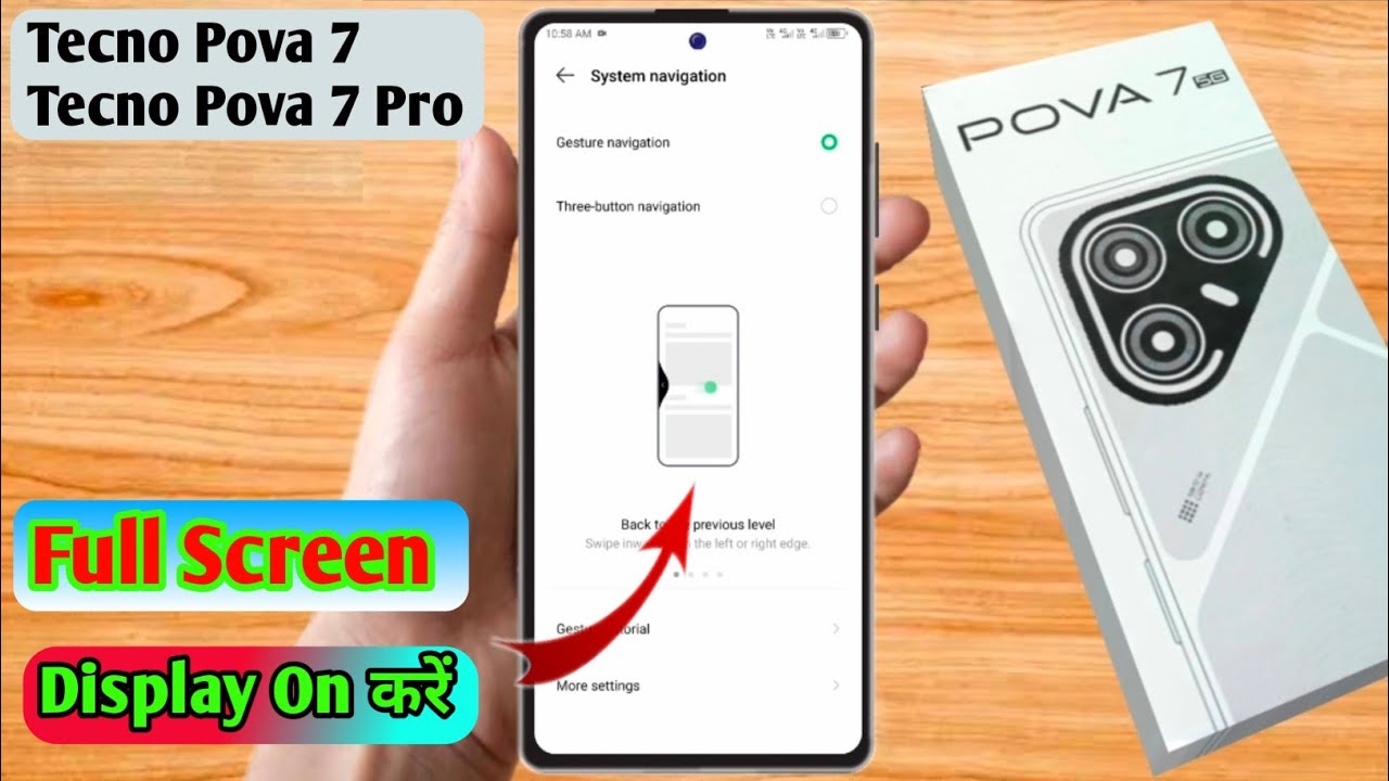 how to full screen display in tecno pova 7 | tecno pova 7 full screen display setting