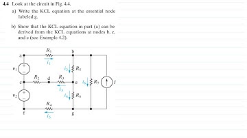 Problem 4.4 (Nilsson Riedel) Electric Circuits 12th Edition - KCL