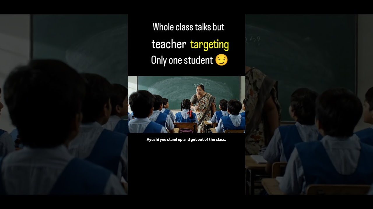 When teacher always target one student 😂😎😏 