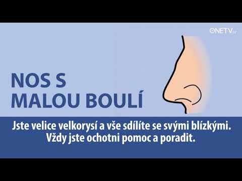 Video: Jak Určit Charakter člověka Podle Tvaru Nosu