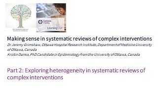 Making sense in systematic reviews of complex interventions part 2