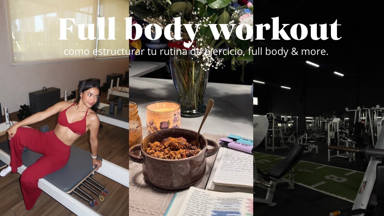 Como estructurar una rutina de ejercicio/ vlog full body workout, mente positiva, post workout.