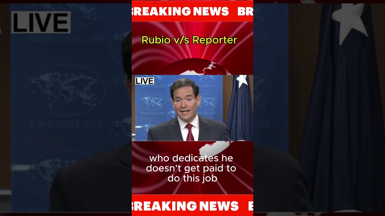 Rubio pushes back to reporter on conversation  