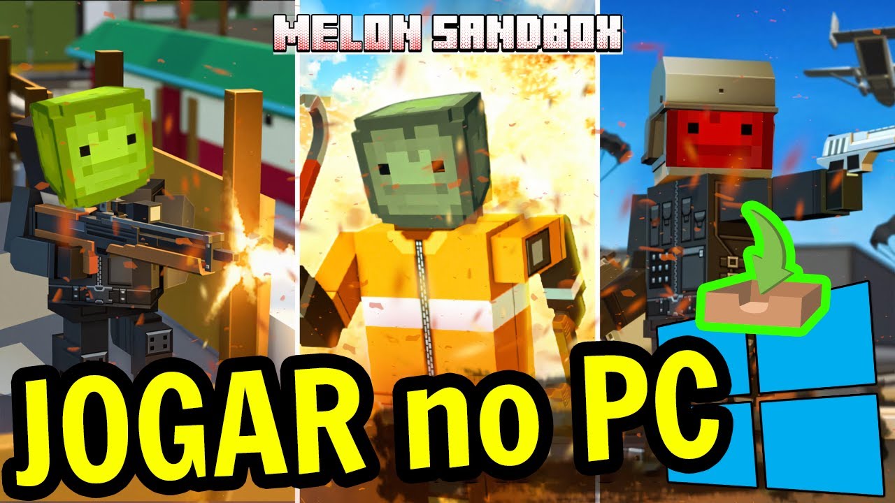 🎮 Como JOGAR [ Melon Sandbox ] no PC ▶ BAIXAR e INSTALAR