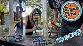 TERPIN TIME SENT US A MAT & BEANS!! UNBOXING + SMOKE