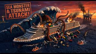 3D Ship Disaster Simulation: Tsunami &amp; Sea Monster Attacks (CGI)